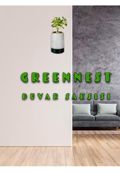 Greennest Mini Duvar Saksısı Sukulent Dekoratif Duvar Saksısı-8
