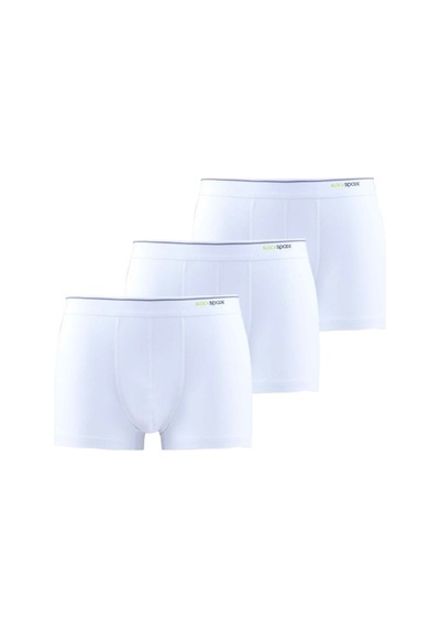 Blackspade Erkek Beyaz 3'lü Paket Pamuklu Boxer Beyaz