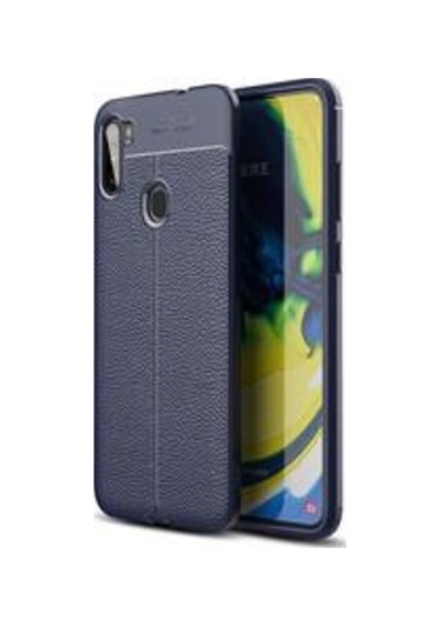 Galaxy M11 Kılıf Zore Niss Deri Desenli Silikon Kılıf