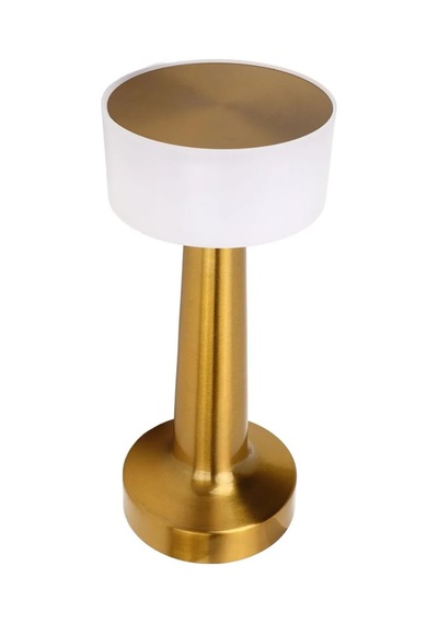 Şarjlı Gold Mantar Masa Lambası Dimmer Ayarlı Kablosuz Led Lamba Diğer