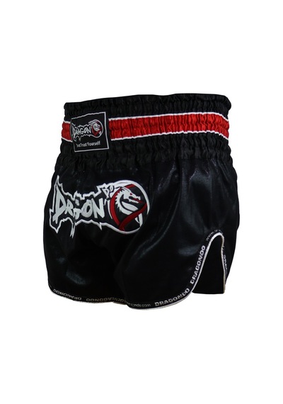 Dragondo Mt3077 Muaythai Şortu - Kick Boks Şortu Siyah Siyah