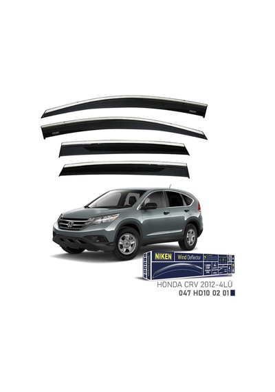 Honda CR V Niken Kromlu Cam Rüzgarlığı 4lü Set 2012 2018