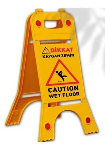 Kaygan Zemin Plastik Levha - 62 X 24,5 Cm