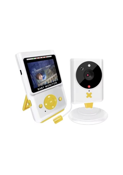 2.4 Lcd Kablosuz Bebek Monitörü Gece Görüşlü, İki Yönlü Sesli Kamera, Sıcaklık Sensörlü