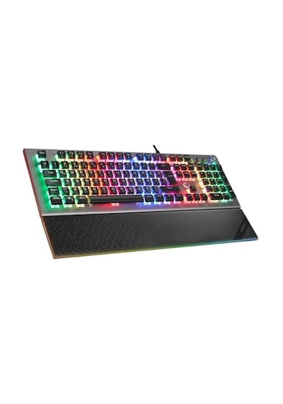Rampage Kb-r101 Impressıve Gri-siyah Usb Rgb Aydınlatmalı İnce Tasarım Red Switch Oyuncu Klavyesi K