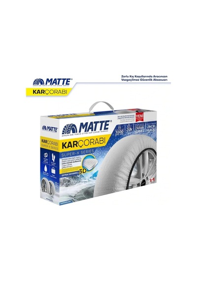 Matte Lastik Kar Çorabı Kar Zinciri Muadili Yüksek Kalite Tekstil Kar Zinciri Superx Series Large Diğer