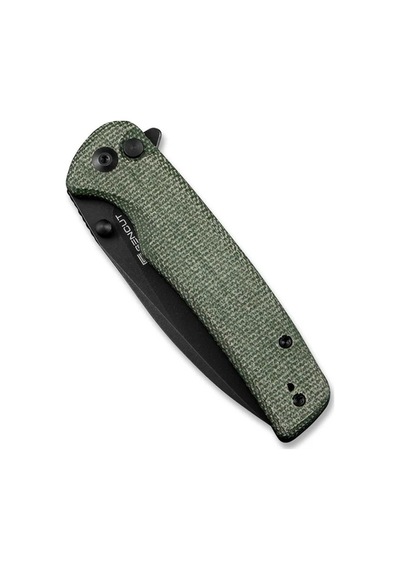 Sencut Sachse Flipper & Button Lock & Thumb Stud Knife Micarta Handle Çakı Yeşil