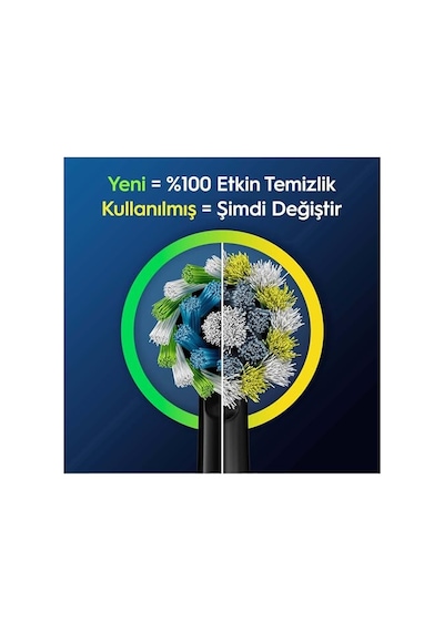 Oral-b Cross Action X-filament Siyah Şarjlı Diş Fırçası Yedek Başlığı 4 Adet