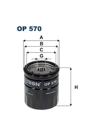 Fıltron Op570 Yag Filtresi 1109a9 7701415070 93156245