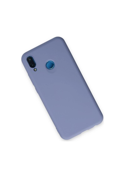 Newface Huawei P20 Lite Kılıf Nano İçi Kadife Silikon Glblseme - 97 - Lila LİLA