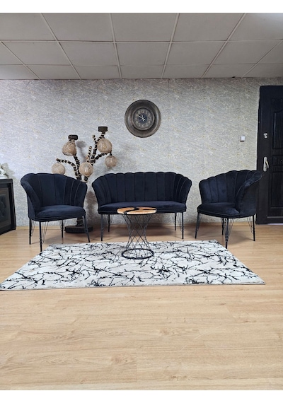 Zafir Siyah Boyalı Tel Ayak Papatya Çay Seti Koltuk Takımı , Balkon, Salon, Ofis, Cafe Koltuk Takımı Siyah Zafir Siyah Boyalı Tel Ayak Papatya Çay Seti Koltuk Takımı , Balkon, Salon, Ofis, Cafe Koltuk Takımı Siyah