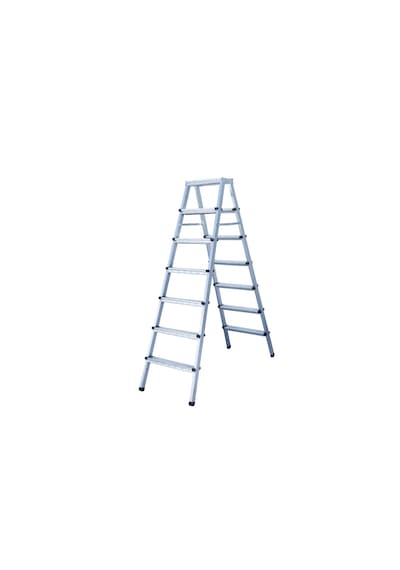 7+7 Basamaklı Çift Çıkışlı Katlanır Profil Merdiven 20x40 Çok Amaçlı/pratik/kolay