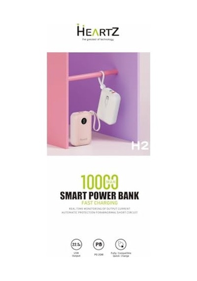 10000 Mh Pd 20w Ve Usb 22.5w Fast Hızlı Şarj Dahili Type C Ve Lightning Kablolu Dünya Standartlarına Uygun Polymer