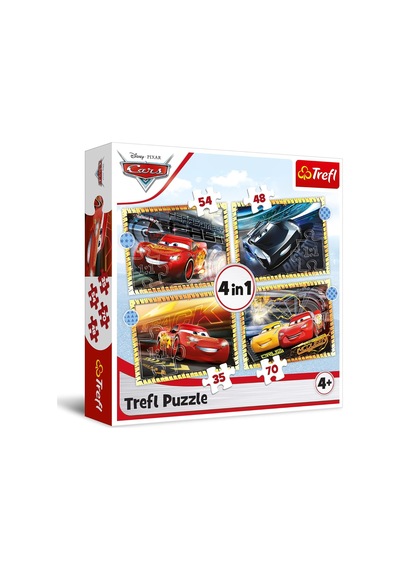 34608 Ready, Steady, Go / Cars 3, 4'ü 1 Arada Set, Standart