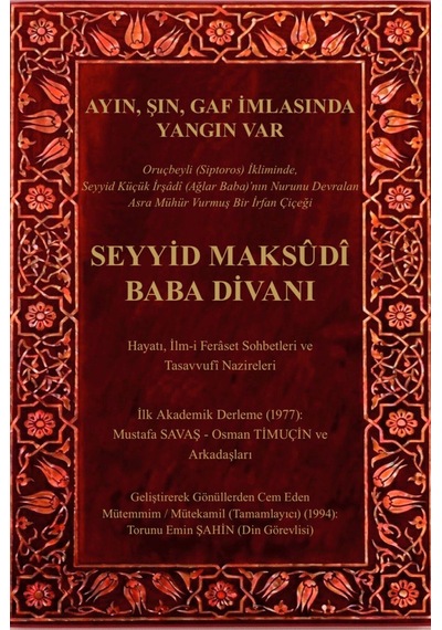 Seyyid Maksudi Baba Divanı - 916951168