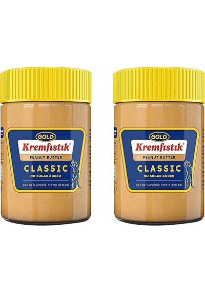 Gold Fıstık Ezmesi Classic Şekersiz 340 Gr X 2 Adet