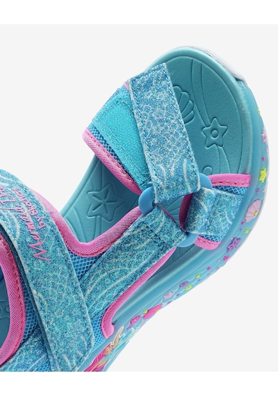 Skechers Mermaıd Dreams Sandal Büyük Kız Çocuk Mavi Işıklı Sandalet 303108l Blmt