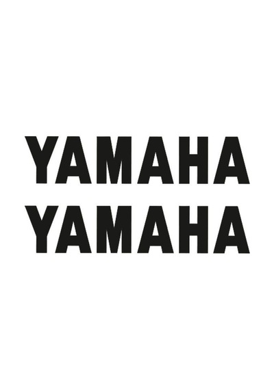 Yamaha Uyumlu 19x4 Cm Sticker Standart