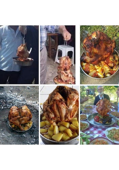 Tenekede Tavuk Kebap Seti Metal Kapaklı