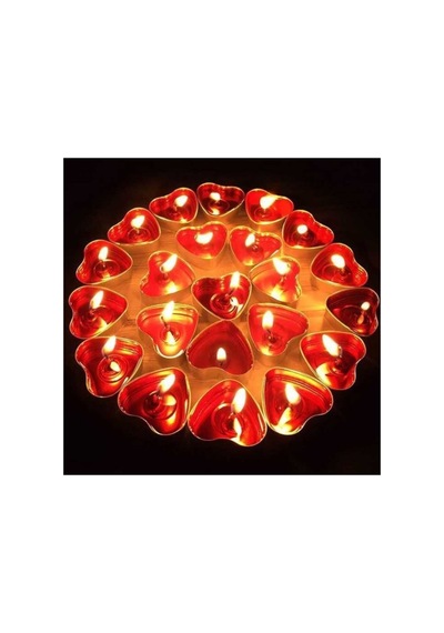Kırmızı Tealight Mum 50 Adet