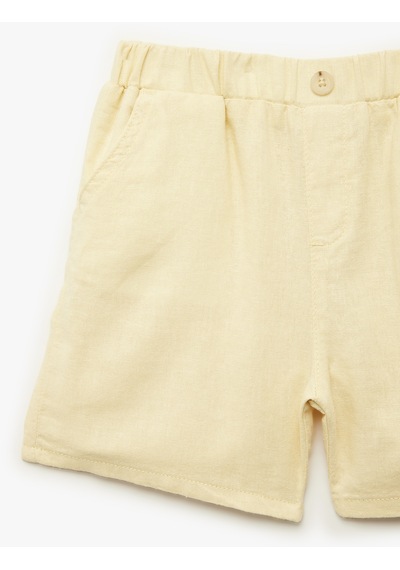 Koton Shorts Sarı 6smb40033tw