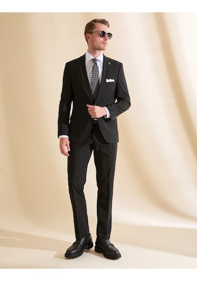 Pierre Cardin Erkek Siyah Takım Elbise 50325155-vr046