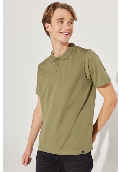 All Terrain Gear Regular Fit Normal Kesim Polo Yaka Haki Tişört W231707801 Haki