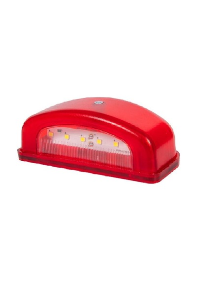 Plaka Lamba 6 Led'li 12v-24v Kırmızı - Fr0215-r