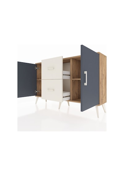 Arges Konsol 2 Raflı 2 Çekmeceli 2 Kapaklı 132x30x83 Çam-antrasit/aytaşı Antrasit/aytaşı Arges Konsol 2 Raflı 2 Çekmeceli 2 Kapaklı 132x30x83 Çam-antrasit/aytaşı Antrasit/aytaşı