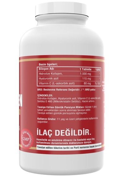 Ncs Hidrolize Collagen Hyaluronic Acid C Vitamini 2 Kutu 600 Tabl
