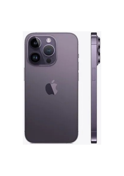 Iphone 14 Pro Max Uyumlu Batarya Pil Kapağı - Deri Mor