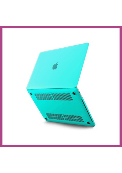 Gees Global Macbook Pro 13 2021 Macbook Buzlu Kapak - Yeşil Gbzs