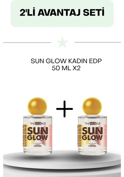 Sun Glow Kadın Edp 50 Ml X2 Çiçeksi