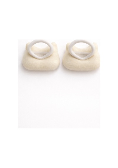 Esila Kids Kız Bebek Kedi Figürlü Saç Lastiği Peluş Yumuşak Toka 2 Li Set Çok Renkli