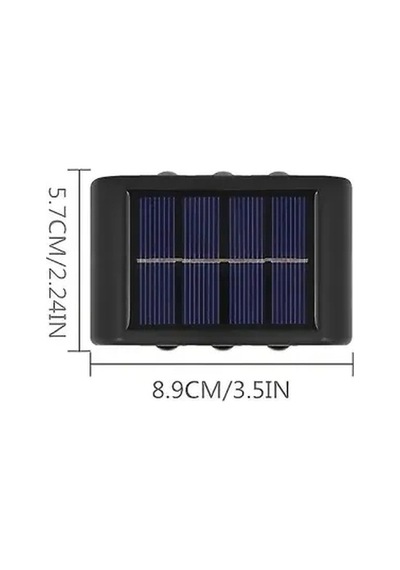 Hubrendy Emin 2'li Solar Duvar Aydınlatması 6 Led, Gün Işığı