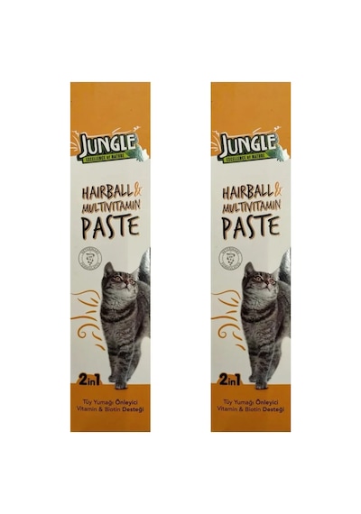 Jungle Hairball & Multivitamin Kedi Macunu 75 Ml 2 Adet