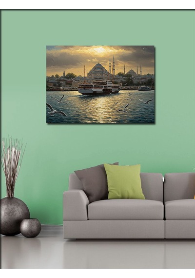 Kanvas Tablo İstanbul Un Gün Batımı