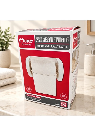 Kristal Kapaklı Wc Kağıtlığı