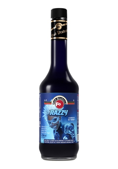 Razzy-elektrik Çiçeği & Yaban Mersini Aromalı Baz 700ml