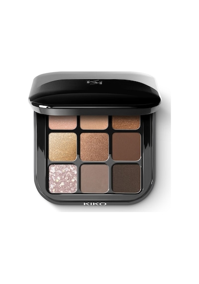 Kiko New Glamour Multi Finish Eyeshadow Palette 01 Earth Tones
