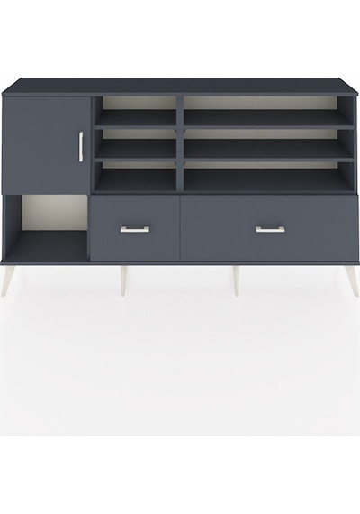 Arges Konsol 8 Raflı 2 Çekmeceli Tek Kapaklı 176x30x99 Antrasit-antrasit Antrasit - Antrasit Arges Konsol 8 Raflı 2 Çekmeceli Tek Kapaklı 176x30x99 Antrasit-antrasit Antrasit - Antrasit