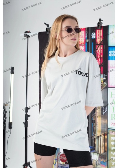 Tarzsokak Kadın Tokyo Tshirt Beyaz