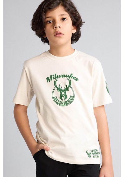 Defacto Nba Mılwaukee Bucks Tişört Erkek Çocuk G7618a826smer117 Ekru-er117