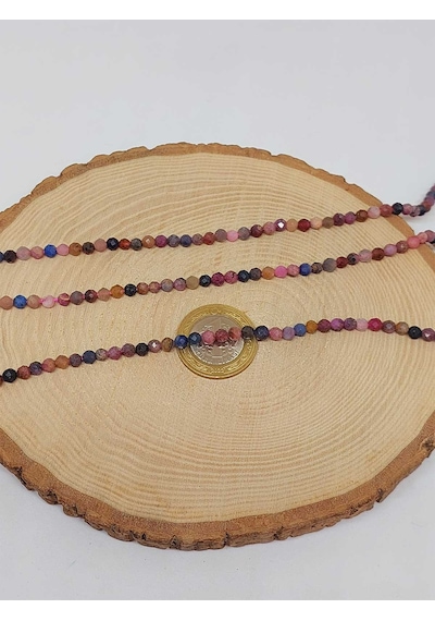 Yasamtohumu Yakut & Safir Taşı Dizi 4 MM 51220 Çok Renkli