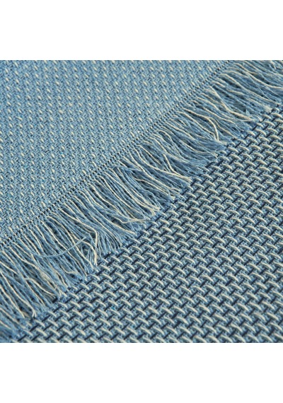 Bucaa Yün Bedacta Çift Kişilik Yatak Örtüsü - Mavi - 220x240 Cm Renkli