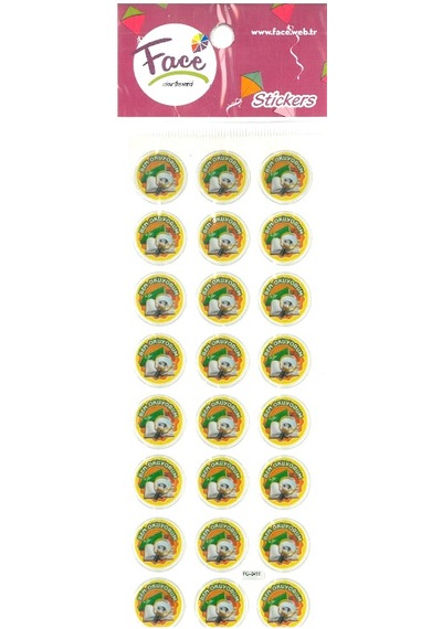 Face Sticker Renkli Kabartma Ben Okuyorum Fc-416