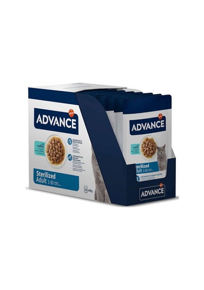 Advance Sterilised Morina Balıklı Kısırlaştırılmış Kedi Yaş Maması 85 Gr X 12 Adet