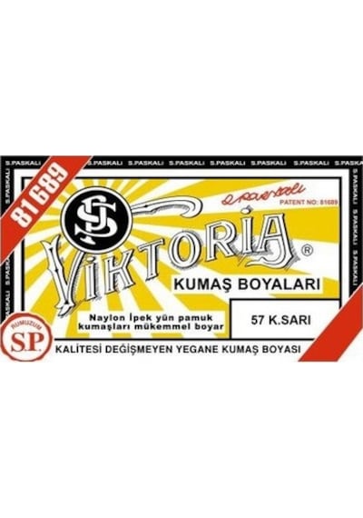 Viktoria Kumaş Boyası - Koyu Sarı