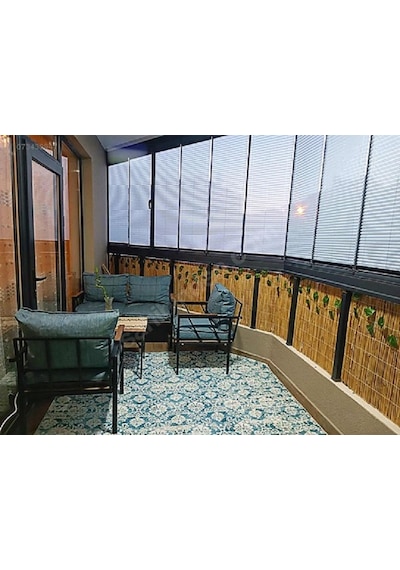 Hasır Kamış Balkon Çiti Dekarasyon 40 CM X 6 M
