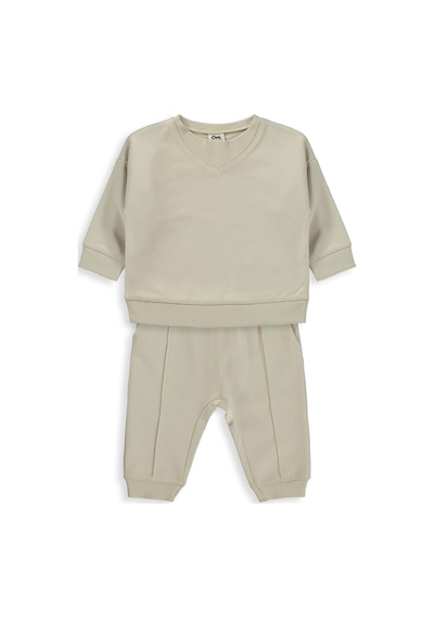 Civil Baby Basic 6-18 Ay Takım - Bej Taş Rengi